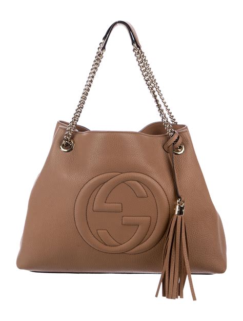 gucci soho leather bag 2016|Gucci soho tote bag medium.